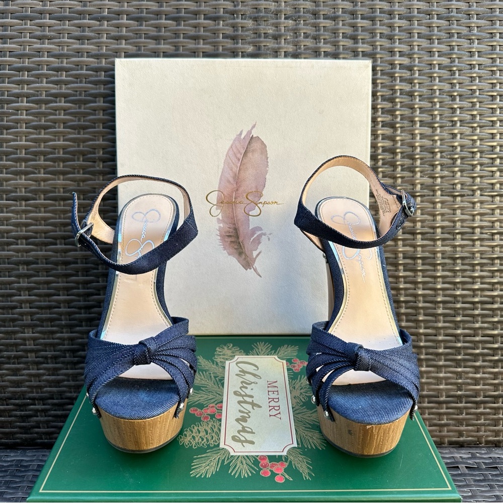 Jessica Simpson Navy Blue Women's Sandals